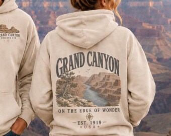 Moletom com capuz do Grand Canyon, Moletom do Parque Nacional do Arizona, Presente de viagem tamanho grande