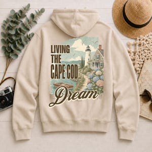 Cape Cod-hoody, Cape Cod-reissweater, cadeau kust New England, vakantiehoodie Massachusetts, aandenken strandreis
