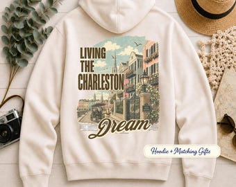 Charleston SC Travel Gifts, Hoodies Sweatshirt, South Carolina Gift, Lowcountry Vacation Keepsake