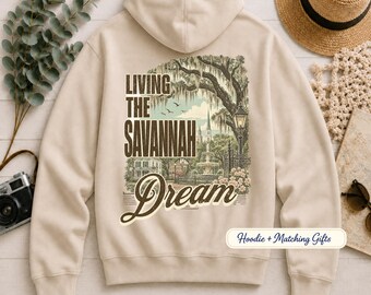 Savannah GA Travel Gifts, Hoodies Sweatshirt, Georgia Vacation Gift, Southern Travel Keepsake