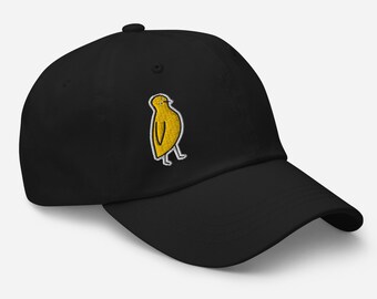 Mellow Yellow Berd Bestickter Dad-Hut | One Love Casual Baumwoll Twill Cap