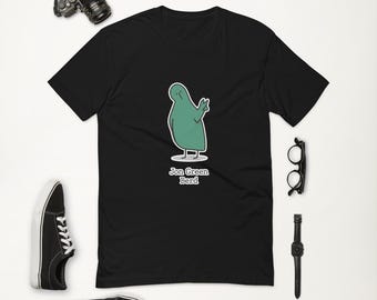 WerdBerds Jon Green Berd T-Shirt | Anführer Flock Grafik T-Shirt | Weiches Baumwoll Shirt