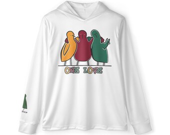 ONE LOVE – Sport-Hoodie | Leichte Leistung Sonnenschutzbekleidung