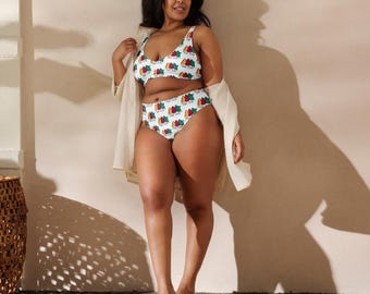 WerdBerds One Love High-Waisted Bikini | Recycelter Badeanzug