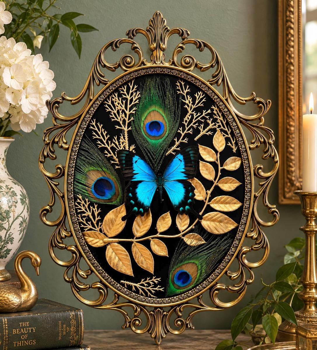 Turquoise and Gold Picture Frame - Etsy