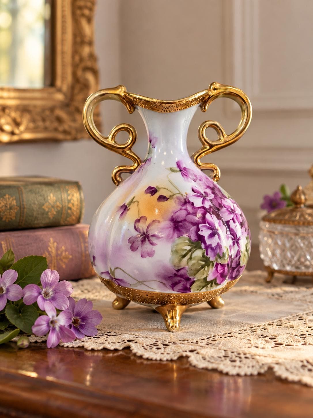 Antique Purple Vase - Etsy