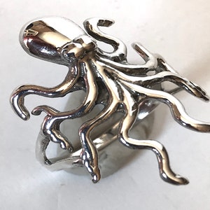 Octopus Ring Sterling Silver