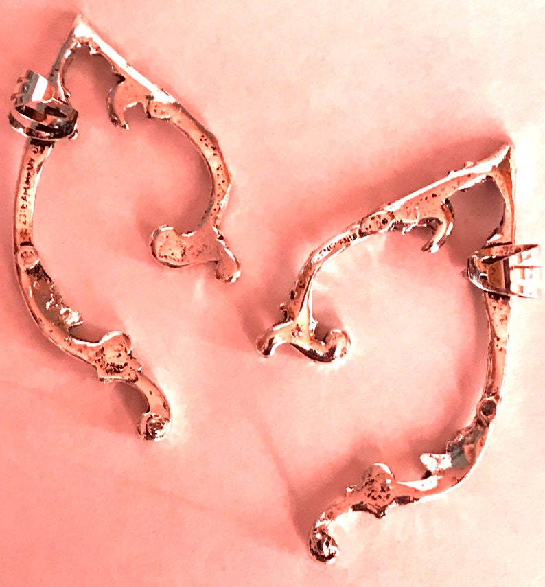 Elfen Ohrhängerpaar, Elfenohren aus Bronze oder Silber vergoldet Bild 7