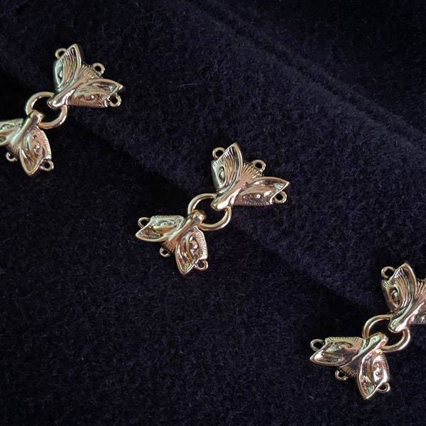 Fox cloak clasp set of  three