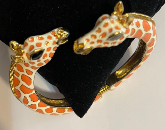 Kenneth Jay Lane Giraffe Bracelet signed in excel… - image 2