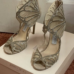 Jimmy Choo Swarovski Rhinestone shoes size 6 image 6