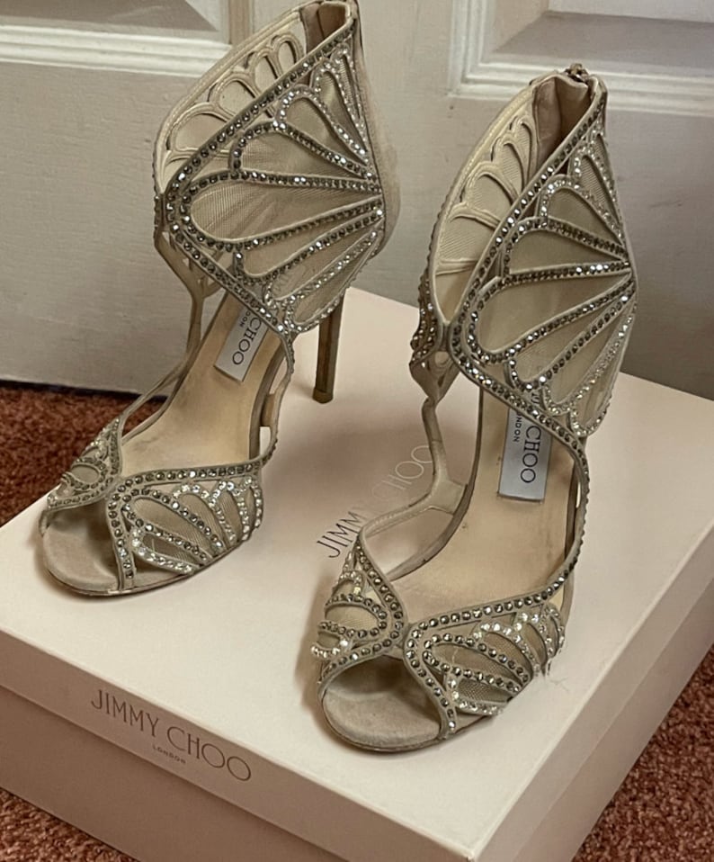 Jimmy Choo Swarovski Rhinestone shoes size 6 image 6