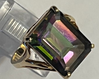 Mystic Topaz in 10KarT GOLD SIZE 9