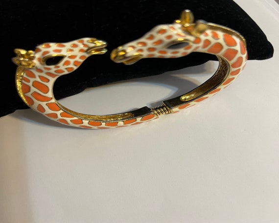 Kenneth Jay Lane Giraffe Bracelet signed in excel… - image 4