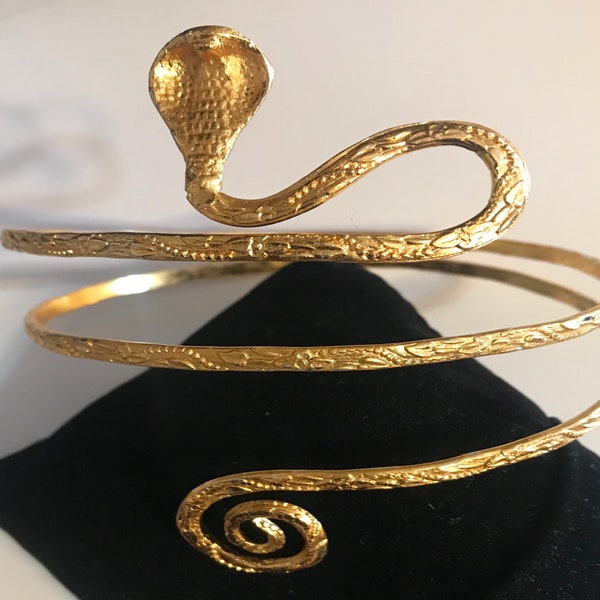 Snake Arm Band Bracelet gold adjustable FREE POSTAGE!