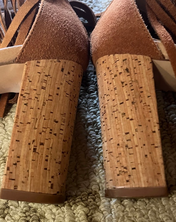 Nanette Lepore camel suede shoes size 6 - image 6