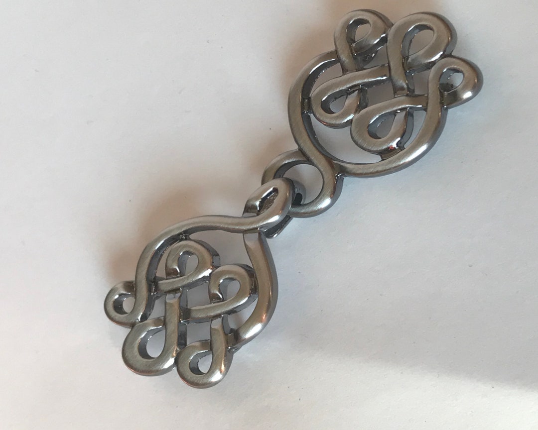 Celtic Cloak Clasp Silver, Fibula, Penannular, Cape Closure - Etsy