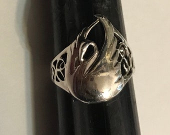 Swan Ring sterling silver