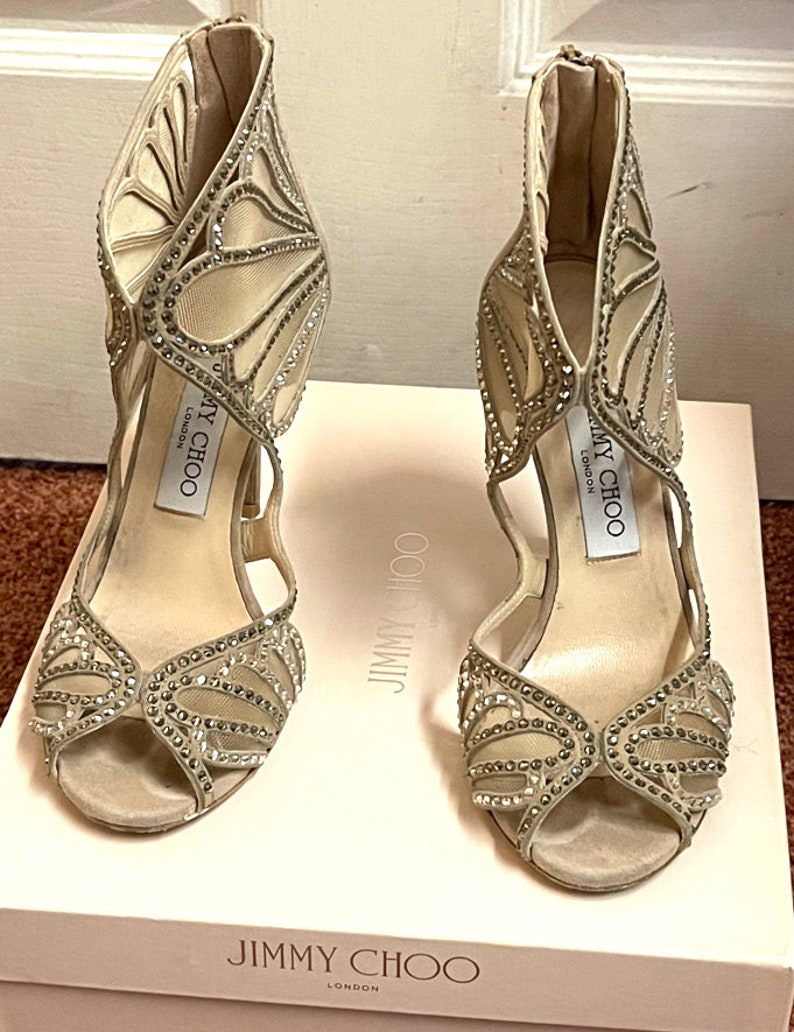 Jimmy Choo Swarovski Rhinestone shoes size 6 image 3