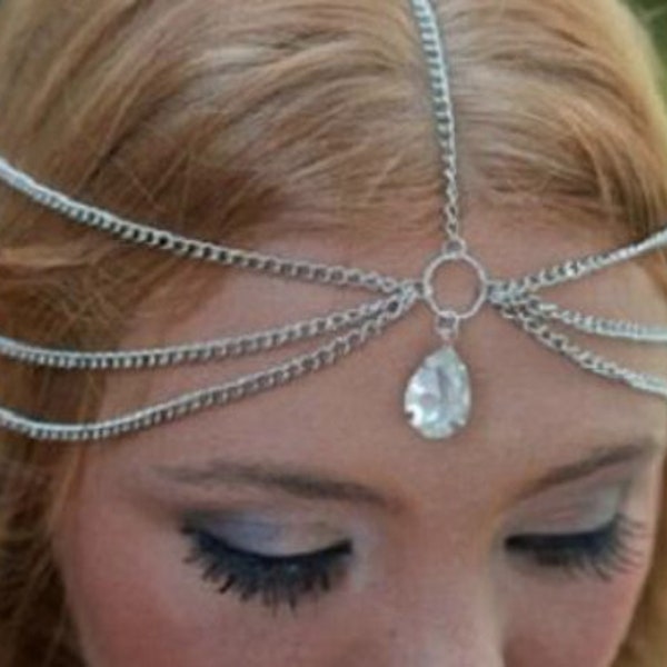 chainmail tiara  circlet, diadem, crown silver or gold