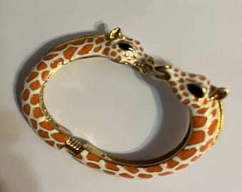 Kenneth Jay Lane Giraffe Bracelet signed in excellent like new condition