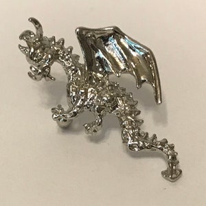 Dragon earcuff silver plate image 2