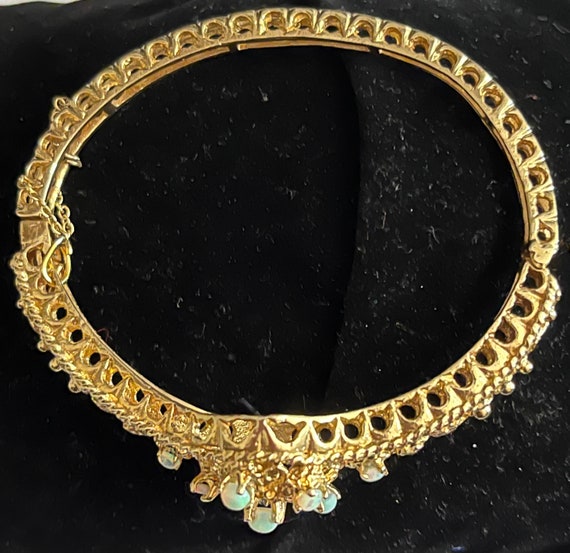 Opal and 14 Karat gold bracelet - image 5