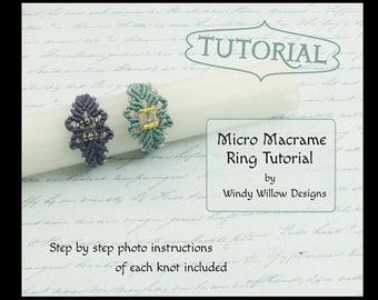 Micro Macrame Jewelry Tutorial Digital Download