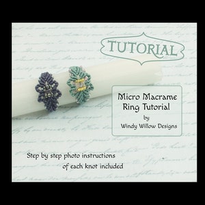 Micro Macrame Jewelry Tutorial Digital Download
