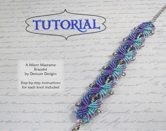 Micro Macrame Kaleidoscope Bracelet TUTORIAL