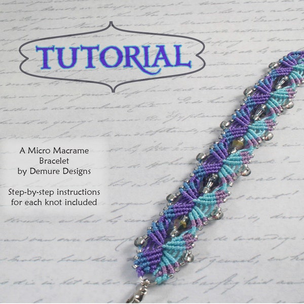 Micro Macrame Kaleidoscope Bracelet TUTORIAL