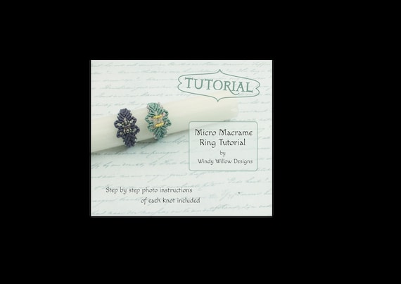 Micro Macrame Jewelry Tutorial Digital Download