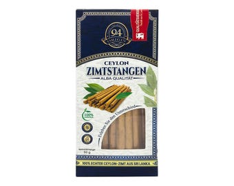 Alba Ceylon Cinnamon Sticks, 50 g – True Cinnamon from Sri Lanka