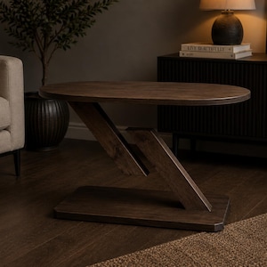 Floating Tensegrity Coffee Table, Invisible Fishing Line Table, Handmade Wooden Levitating Table, Modern Optical Illusion Furniture