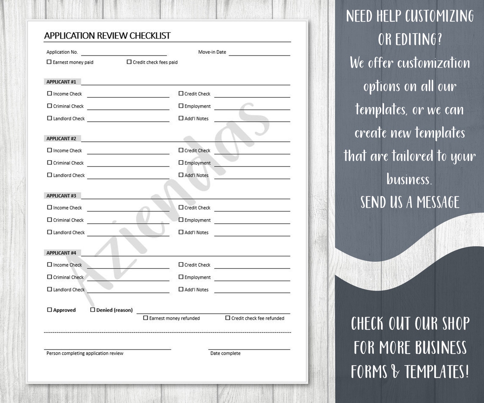 Rental Application Forms & Residential Lease Templates | Tenant ...