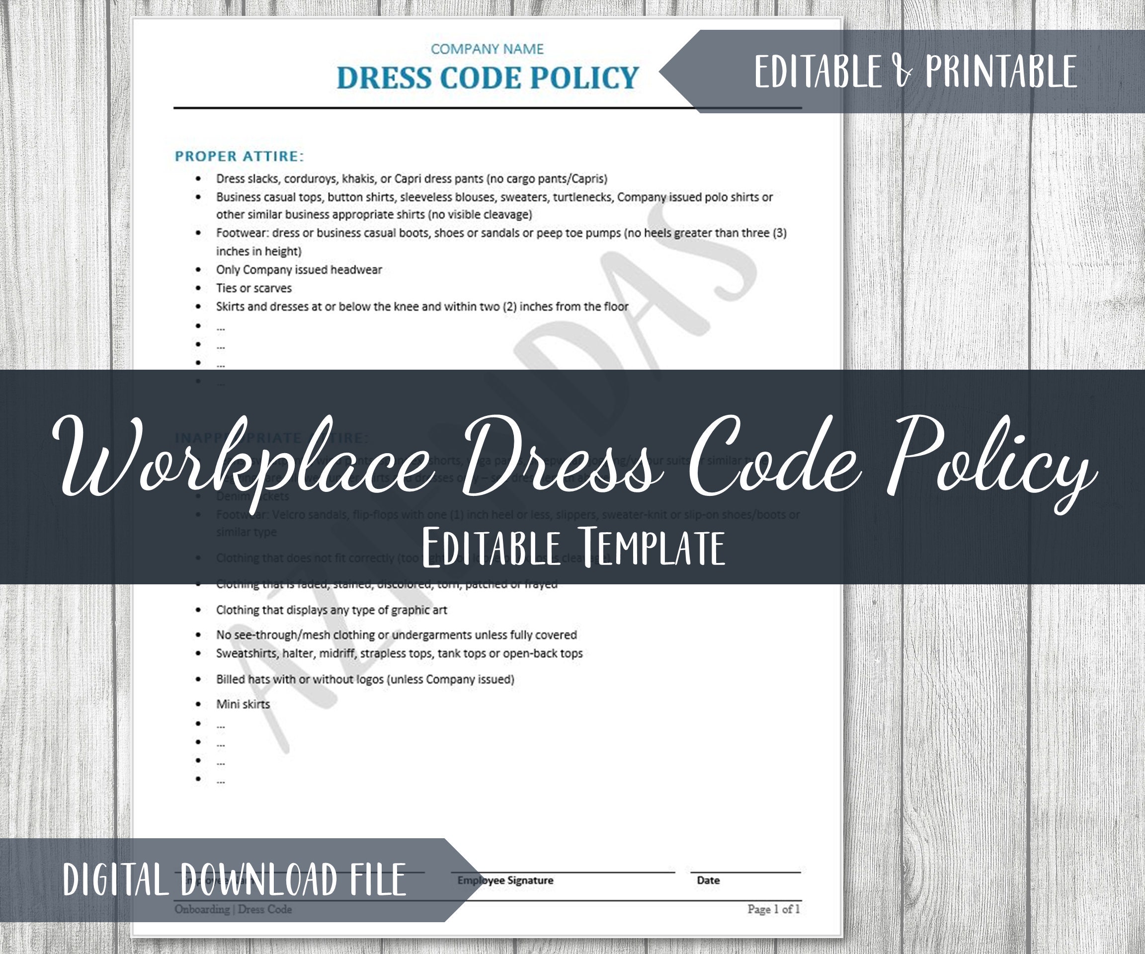 Resources / Dress Code Policy