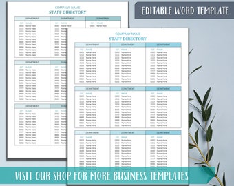 Service Directory Examples Printed Word Templates Directory