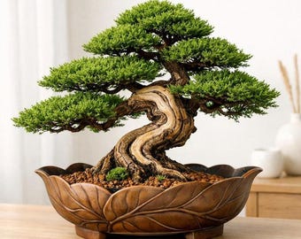 Bonsái de enebro vivo - Árbol de hoja perenne