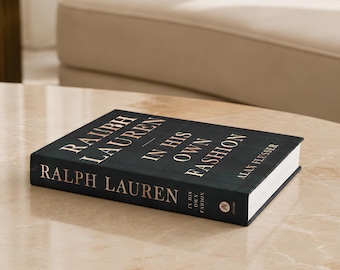 Ralph Lauren In His Own Fashion Decorative Book Storage Box Coffee Table Decor