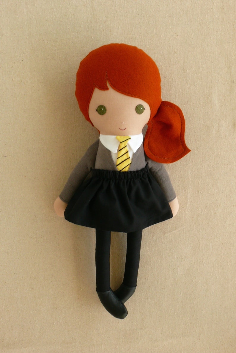 Reserved for Christine Fabric Doll Rag Doll Red Haired Girl Etsy