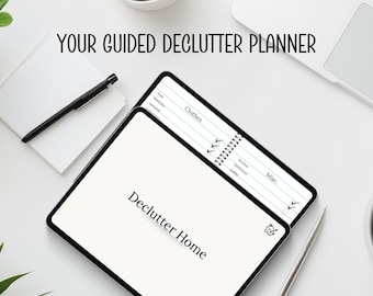 Planificador para ordenar / Diario digital de organización del hogar / Cuaderno de trabajo digital para simplificar y organizar la vida