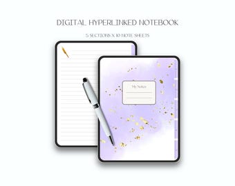 Cuaderno digital / Con hipervínculos, 5 secciones (Descarga digital)