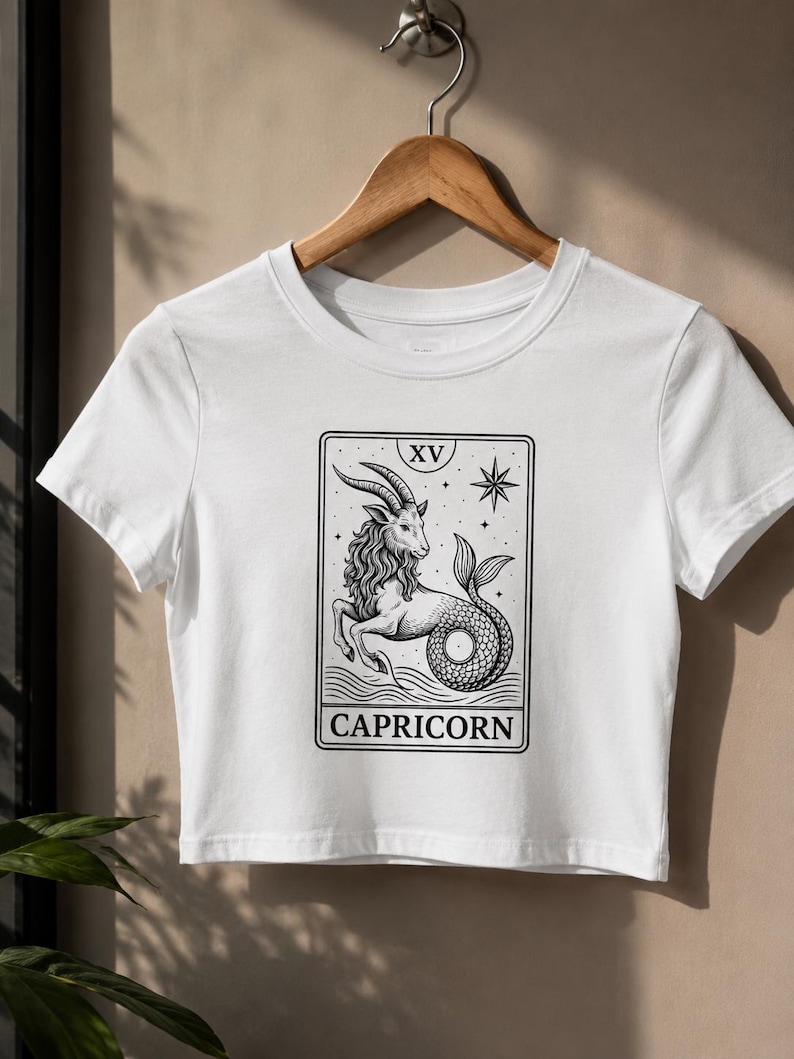 Capricorn Tarot Card Baby Tee