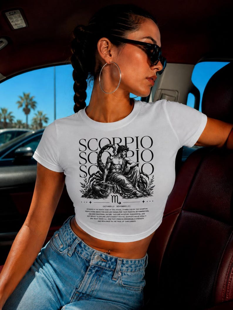 Scorpio Vintage Astrology Baby Tee