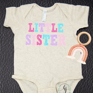 Little Sister Onesie, Graphic T Shirt, New Baby Gift, Little Sister Graphic Tee, Baby Clothing, Sibling Clothing, Little Sister Shirt