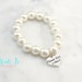 Flower Girl Gift | Wedding Jewelry | Flower Girl Bracelet | Pearl Bracelet | Minimalist Wedding Jewelry | Cream Flower Girl Jewelry | Custom 