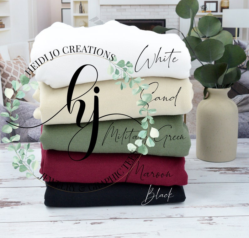 Gildan 18000 Crewneck Sweatshirt Color Stack Mockup (Digital Download) image 1