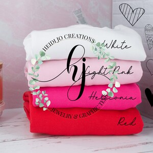 Gildan 18000 Crewneck Mockup | Valentine's Colors (Digital Download)