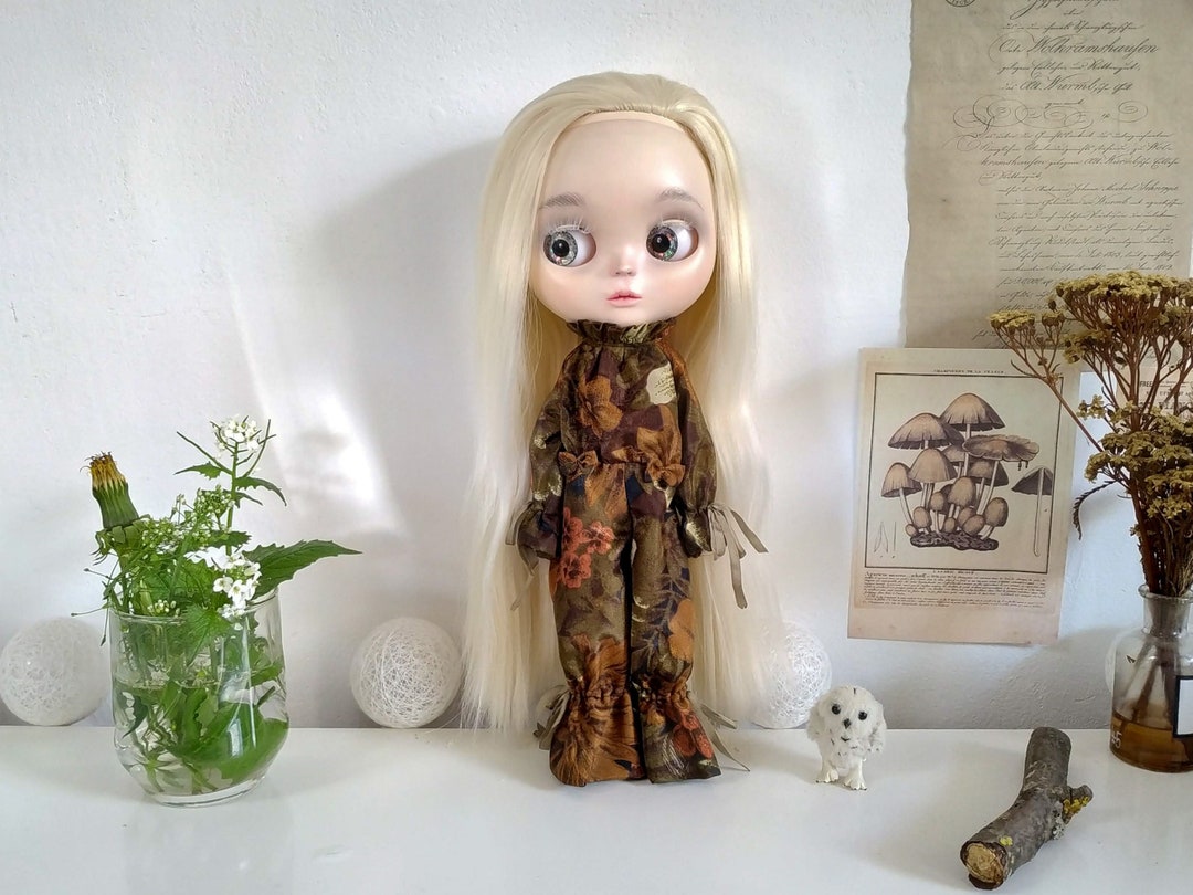 Blythe Brown Jumpsuit Nature Forest 1/6 Doll Outfit - Etsy