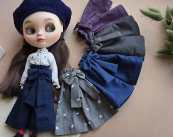 Blythe pants bow belt outfit doll sizes 1:6 Licca BJD